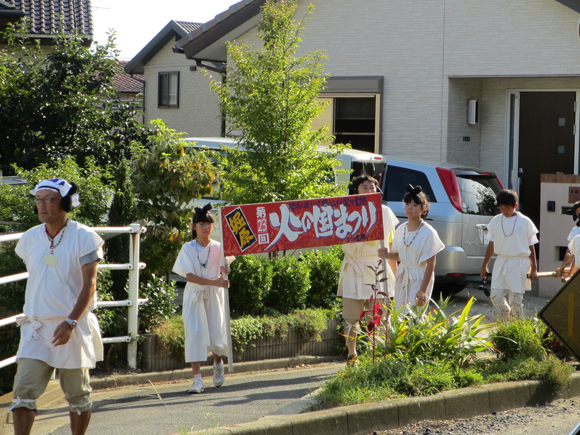 お祭りに参加。