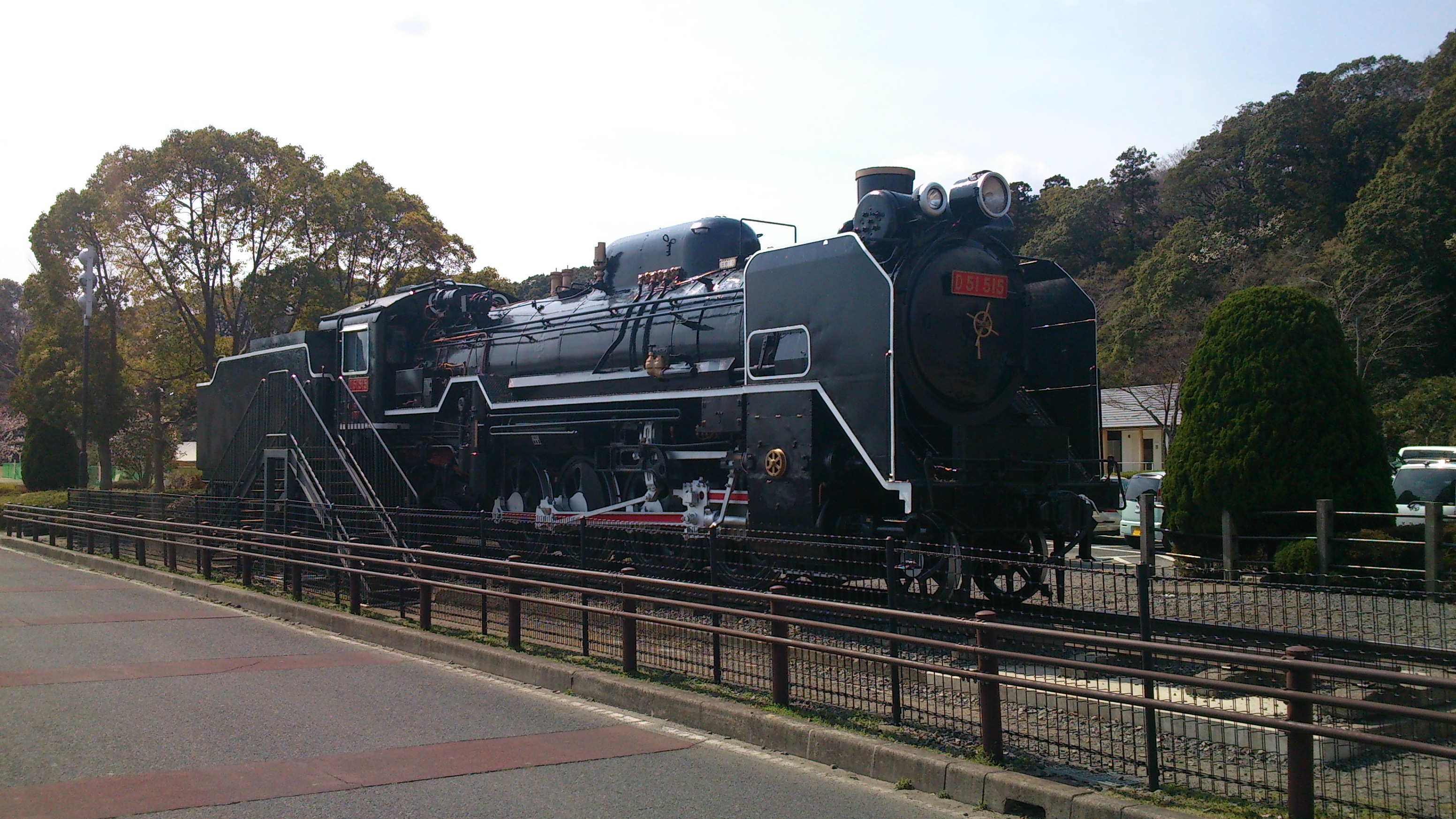 千波公園の蒸気機関車　