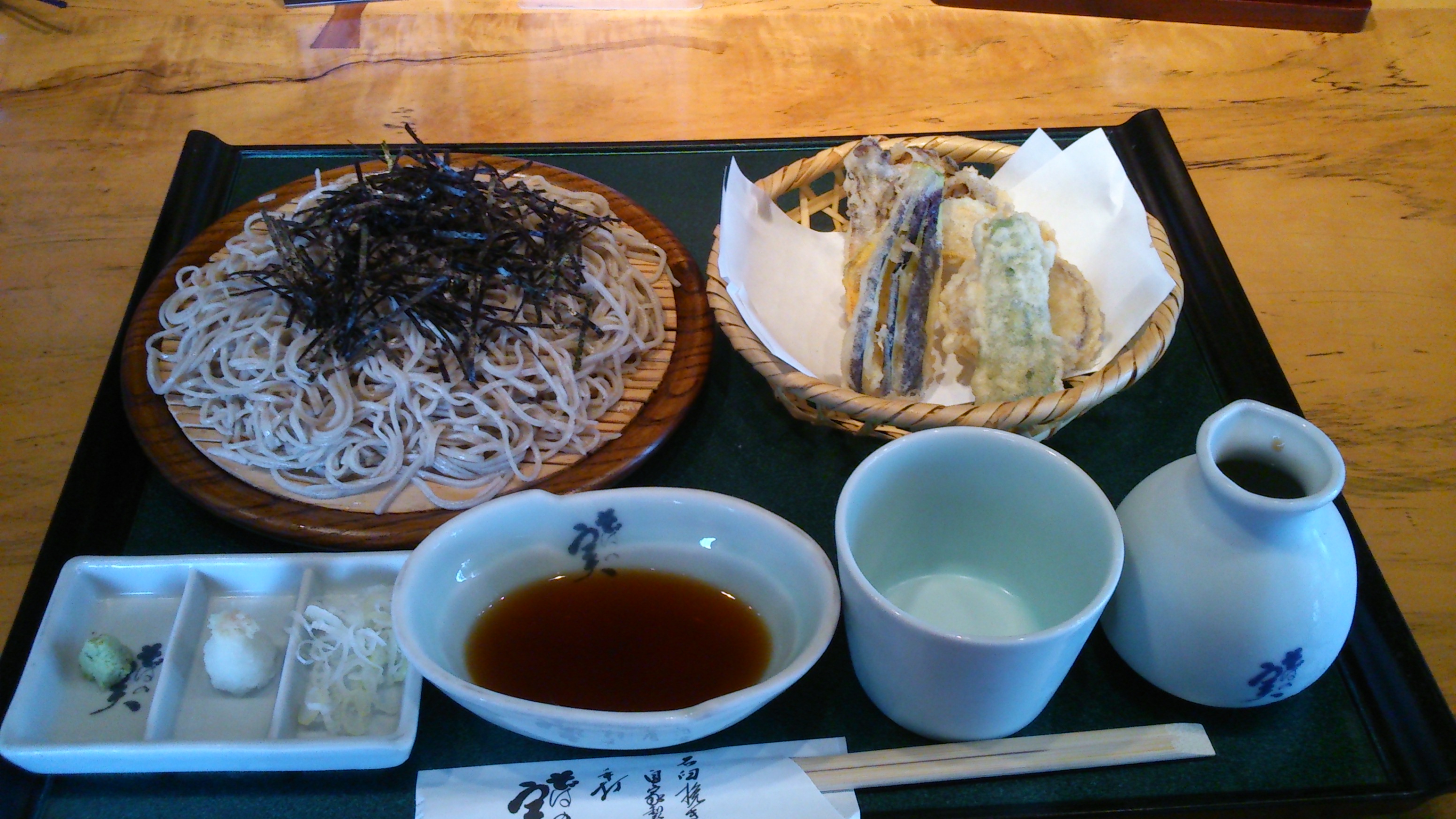 常陸秋蕎麦　精進天ざる