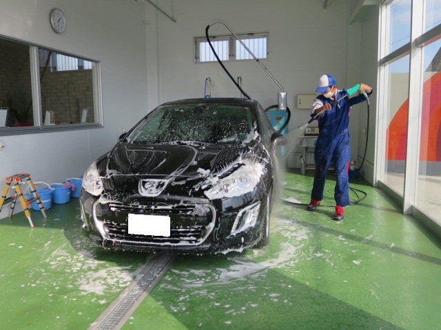 洗車をしました。