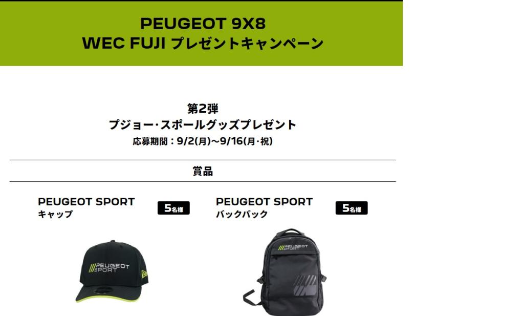 PEUGEOTが富士6時間耐久レースに！！